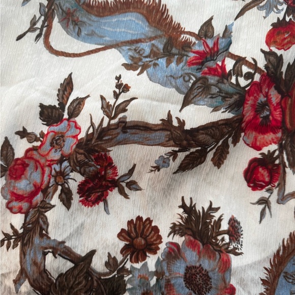 Kobi Halperin Carine Dress NWT XL Ivory Floral High-Low MSRP $598 - Picture 8 of 11